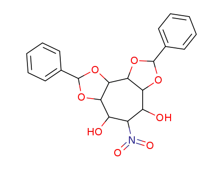 5-Nitro-2,8-diphenyl-hexahydro-cyclohepta[1,2-d;3,4-d']bis[1,3]dioxole-4,6-diol