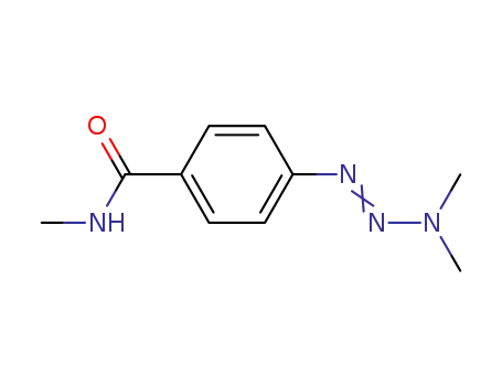 Molecular Structure of 62646-23-5 (Benzamide, 4-(3,3-dimethyl-1-triazenyl)-N-methyl-)
