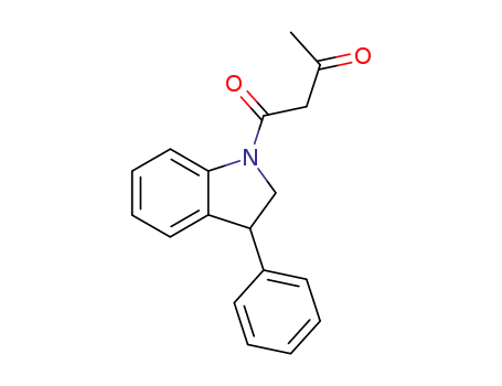 Molecular Structure of 62236-28-6 (1H-Indole, 1-(1,3-dioxobutyl)-2,3-dihydro-3-phenyl-)