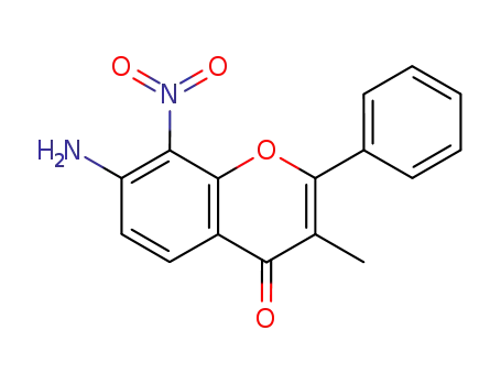 7-Amino-3-methyl-8-nitro-2-phenyl-4H-1-benzopyran-4-one