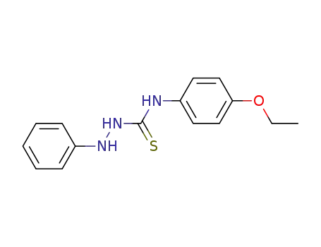 Molecular Structure of 31979-39-2 (Hydrazinecarbothioamide, N-(4-ethoxyphenyl)-2-phenyl-)
