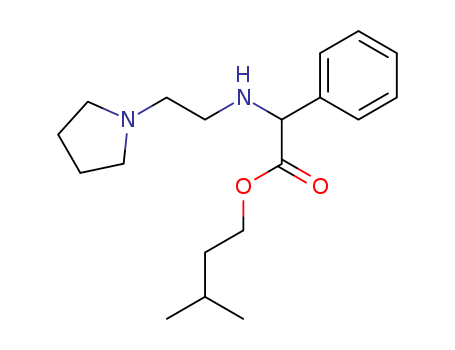 Benzeneaceticacid, a-[[2-(1-pyrrolidinyl)ethyl]amino]-, 3-methylbutylester