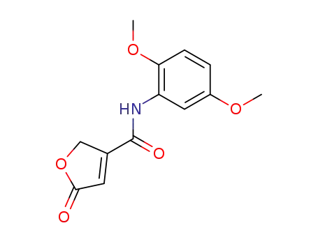 Molecular Structure of 64124-63-6 (3-Furancarboxamide, N-(2,5-dimethoxyphenyl)-2,5-dihydro-5-oxo-)
