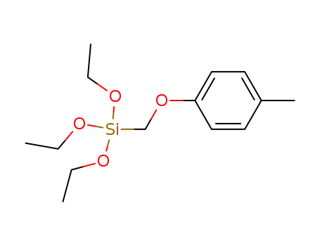Molecular Structure of 61463-95-4 (Silane, triethoxy[(4-methylphenoxy)methyl]-)