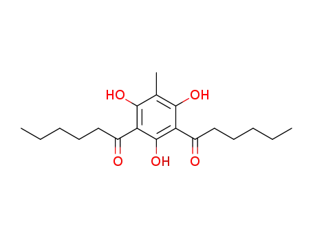 1-Hexanone, 1,1'-(2,4,6-trihydroxy-5-methyl-1,3-phenylene)bis-