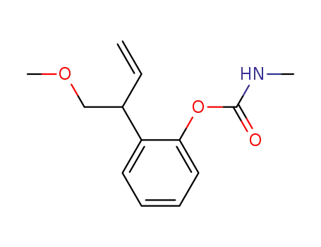 Molecular Structure of 18188-17-5 (2-[1-(Methoxymethyl)-2-propenyl]phenol N-methylcarbamate)