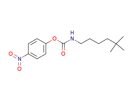 Molecular Structure of 63321-55-1 (Carbamic acid, (5,5-dimethylhexyl)-, 4-nitrophenyl ester)