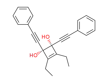 (1S,2R)-3,4-Diethyl-1,2-bis-phenylethynyl-cyclobut-3-ene-1,2-diol