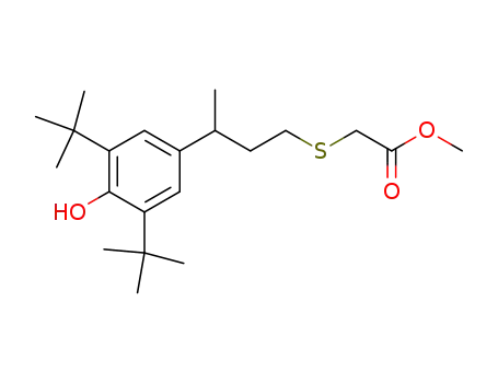 Acetic acid, [[3-[3,5-bis(1,1-dimethylethyl)-4-hydroxyphenyl]butyl]thio]-,
methyl ester