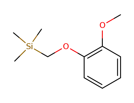 Molecular Structure of 62943-07-1 (Silane, [(2-methoxyphenoxy)methyl]trimethyl-)