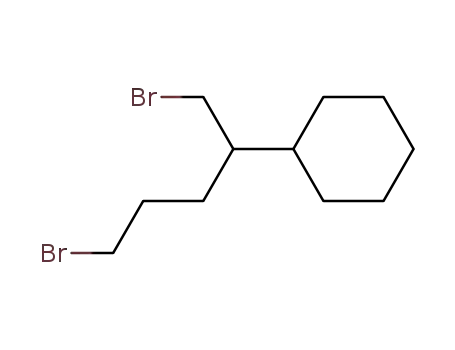 Molecular Structure of 61639-12-1 (Cyclohexane, [4-bromo-1-(bromomethyl)butyl]-)