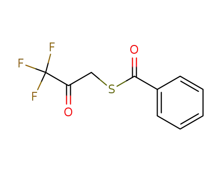 Molecular Structure of 64124-60-3 (Benzenecarbothioic acid, S-(3,3,3-trifluoro-2-oxopropyl) ester)