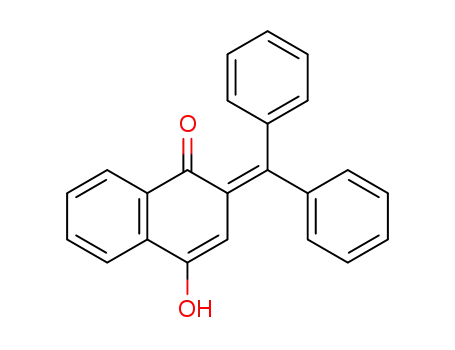 Molecular Structure of 62315-44-0 (1(2H)-Naphthalenone, 2-(diphenylmethylene)-4-hydroxy-)
