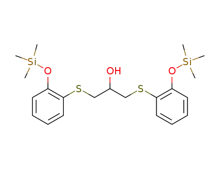Molecular Structure of 58952-73-1 (2-Propanol, 1,3-bis[[2-[(trimethylsilyl)oxy]phenyl]thio]-)