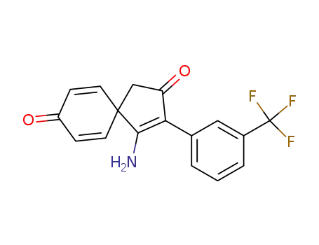 Molecular Structure of 62234-96-2 (Spiro[4.5]deca-3,6,9-triene-2,8-dione,
4-amino-3-[3-(trifluoromethyl)phenyl]-)