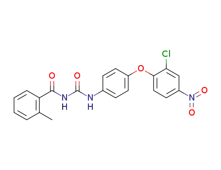 Molecular Structure of 60731-78-4 (Benzamide,
N-[[[4-(2-chloro-4-nitrophenoxy)phenyl]amino]carbonyl]-2-methyl-)