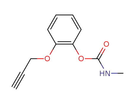 Molecular Structure of 3279-46-7 (2-(prop-2-yn-1-yloxy)phenyl methylcarbamate)