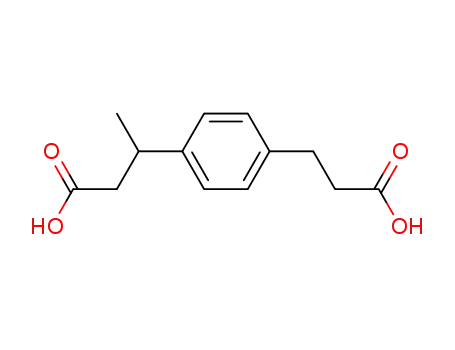 Molecular Structure of 39105-55-0 (1,4-Benzenedipropanoic acid, b-methyl-)