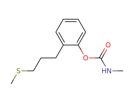 Molecular Structure of 16637-86-8 (Methylcarbamic acid o-[3-(methylthio)propyl]phenyl ester)