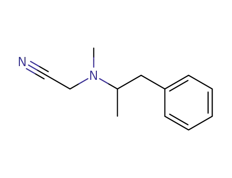 Molecular Structure of 1747-81-5 (Acetonitrile, [methyl(1-methyl-2-phenylethyl)amino]-)