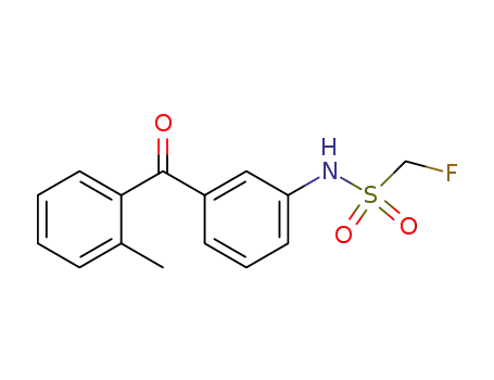 Molecular Structure of 34641-08-2 (Methanesulfonamide, 1-fluoro-N-[3-(2-methylbenzoyl)phenyl]-)
