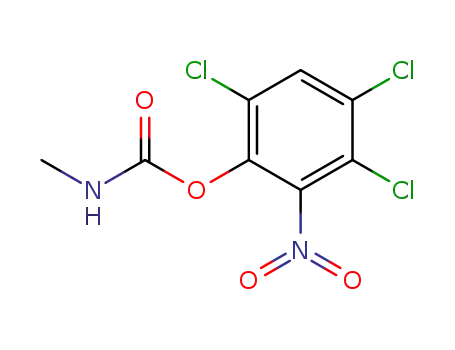 Molecular Structure of 14572-50-0 (Methylcarbamic acid 3,4,6-trichloro-2-nitrophenyl ester)