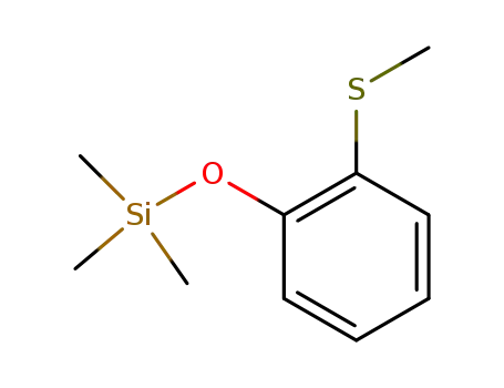 Molecular Structure of 58952-75-3 (Silane, trimethyl[2-(methylthio)phenoxy]-)
