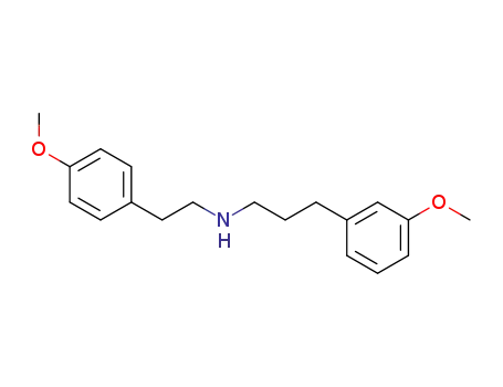 Molecular Structure of 63914-29-4 (Benzenepropanamine, 3-methoxy-N-[2-(4-methoxyphenyl)ethyl]-)