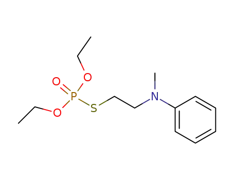 Molecular Structure of 4294-41-1 (Phosphorothioic acid,esters,O,O-diethyl S-[2-(methylphenylamino)ethyl] ester )