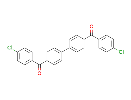 Molecular Structure of 54626-89-0 (Methanone, [1,1'-biphenyl]-4,4'-diylbis[(4-chlorophenyl)-)