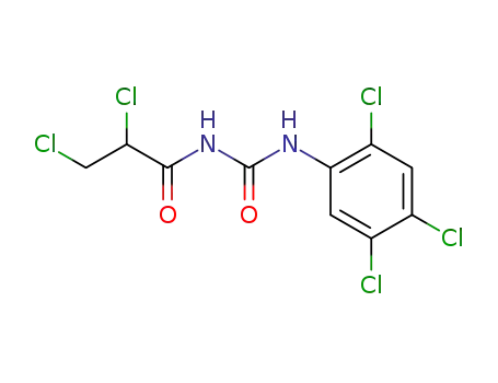 Molecular Structure of 61439-37-0 (Propanamide, 2,3-dichloro-N-[[(2,4,5-trichlorophenyl)amino]carbonyl]-)