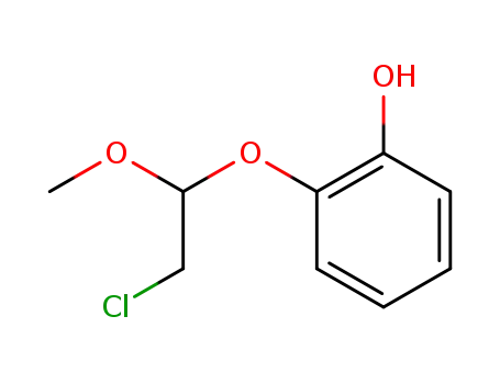 Molecular Structure of 51487-86-6 (Phenol, 2-(2-chloro-1-methoxyethoxy)-)