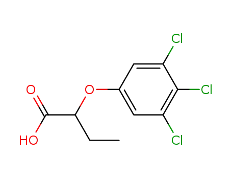 Molecular Structure of 61993-97-3 (Butanoic acid, 2-(3,4,5-trichlorophenoxy)-)