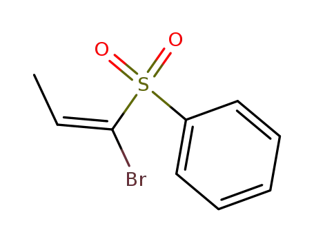 Molecular Structure of 54897-45-9 (Benzene, [(1-bromo-1-propenyl)sulfonyl]-, (E)-)