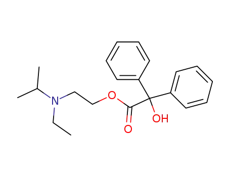 Benzeneacetic acid, a-hydroxy-a-phenyl-,
2-[ethyl(1-methylethyl)amino]ethyl ester