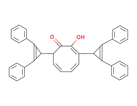 Molecular Structure of 61173-54-4 (2,4,6-Cyclooctatrien-1-one,
3,8-bis(2,3-diphenyl-2-cyclopropen-1-yl)-2-hydroxy-)