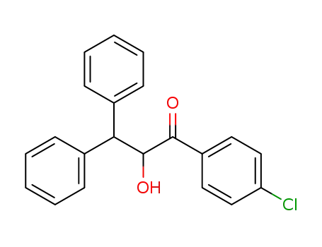 Molecular Structure of 69110-75-4 (1-Propanone, 1-(4-chlorophenyl)-2-hydroxy-3,3-diphenyl-)