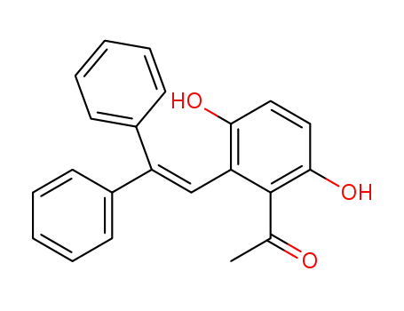 1,1-Diphenyl-2-(2-acetyl-3,6-dihydroxy-phenyl)-ethylen