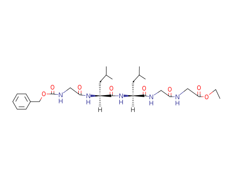Glycine,  N-[N-[N-[N-[N-[(phenylmethoxy)carbonyl]glycyl]-L-leucyl]-L-leucyl]glycyl]-,  ethyl ester