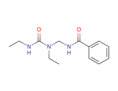 Molecular Structure of 61652-89-9 (Benzamide, N-[[ethyl[(ethylamino)carbonyl]amino]methyl]-)