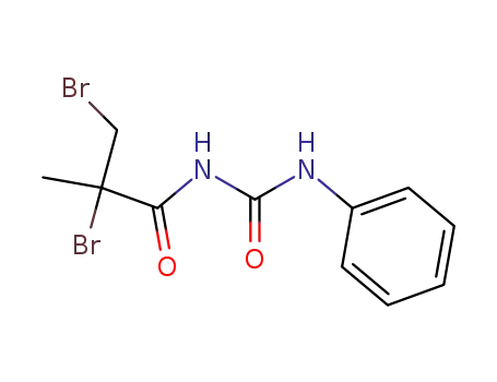 Molecular Structure of 58414-20-3 (Propanamide, 2,3-dibromo-2-methyl-N-[(phenylamino)carbonyl]-)