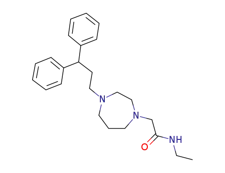 Molecular Structure of 199937-79-6 (1H-1,4-Diazepine-1-acetamide,
4-(3,3-diphenylpropyl)-N-ethylhexahydro-)
