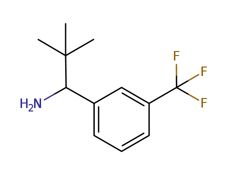 Molecular Structure of 654683-87-1 (Benzenemethanamine, a-(1,1-dimethylethyl)-3-(trifluoromethyl)-)