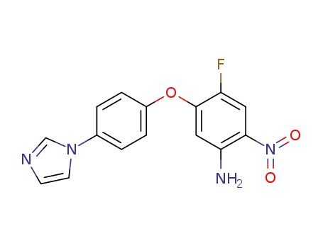 Benzenamine, 4-fluoro-5-[4-(1H-imidazol-1-yl)phenoxy]-2-nitro-