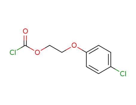 Molecular Structure of 34743-80-1 (Carbonochloridic acid, 2-(4-chlorophenoxy)ethyl ester)