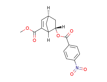 Molecular Structure of 61407-43-0 (Bicyclo[2.2.1]hept-2-ene-2-carboxylic acid, 6-[(4-nitrobenzoyl)oxy]-,
methyl ester, exo-)