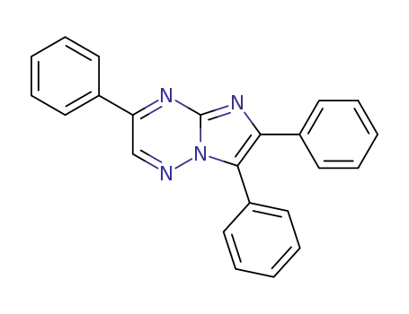 Molecular Structure of 94103-46-5 (Imidazo[1,2-b][1,2,4]triazine, 3,6,7-triphenyl-)