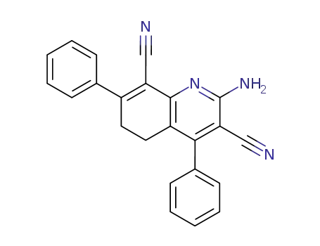 Molecular Structure of 62328-96-5 (3,8-Quinolinedicarbonitrile, 2-amino-5,6-dihydro-4,7-diphenyl-)