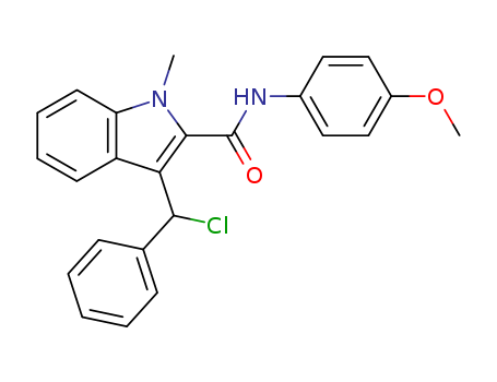 1H-Indole-2-carboxamide,  3-(chlorophenylmethyl)-N-(4-methoxyphenyl)-1-methyl-