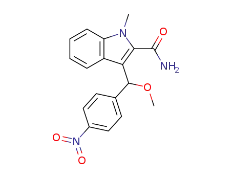 1H-Indole-2-carboxamide, 3-[methoxy(4-nitrophenyl)methyl]-1-methyl-